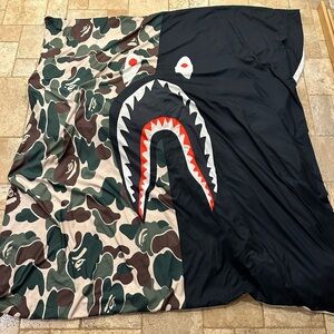 A Bathing Ape Bape Abc Shark Face Camo Comforter Blanket Bed